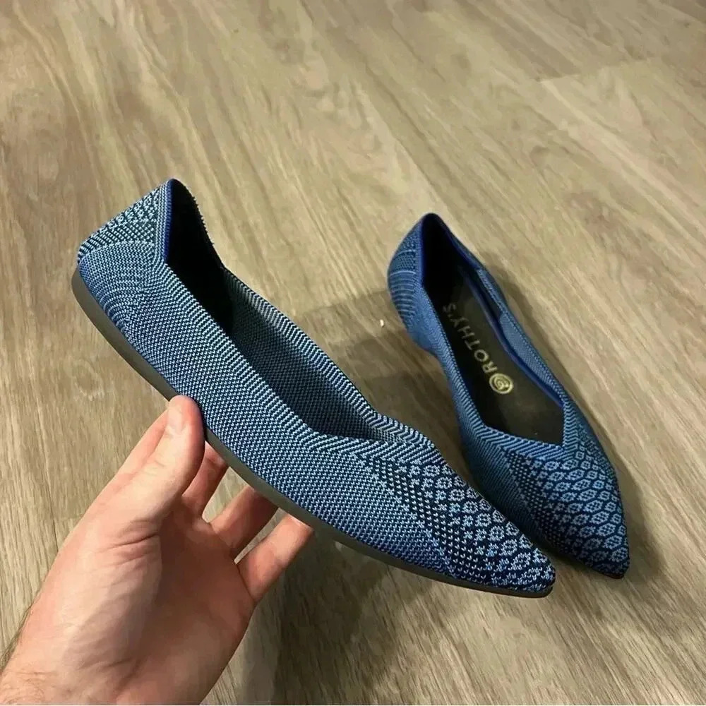 Rare Rothys Lapis Python Size 9.5 - Picture 4 of 9